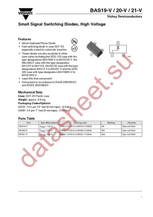 BAS21-GS08 datasheet  